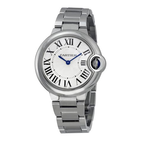 cartier w6920084|Cartier Ballon Bleu Silver Dial Stainless Steel Ladies .